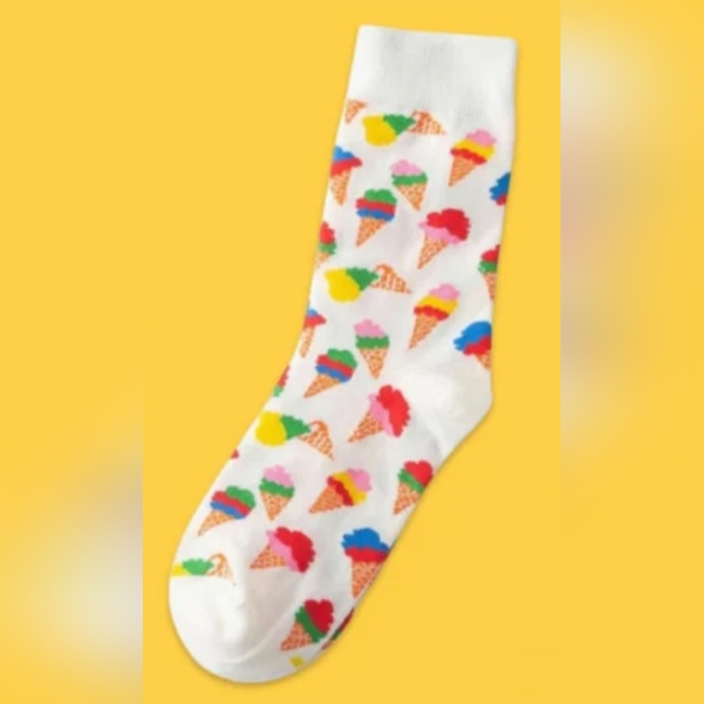 Ice cream Cone Socks. New without tags. Women's